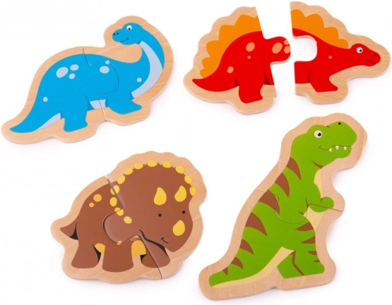 Houten dinosauruspuzzel voor kinderen