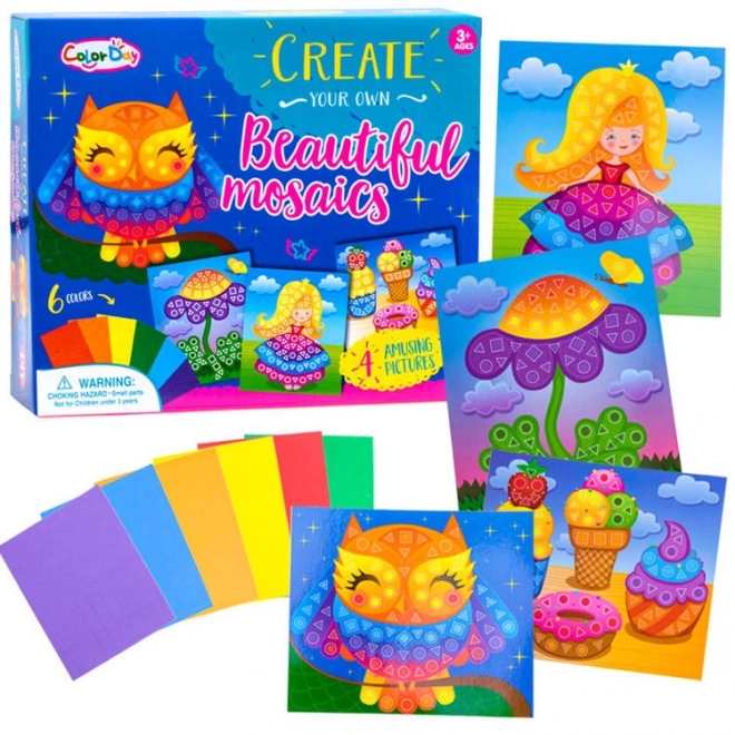 Creatieve schuimmozaïek Uil – A