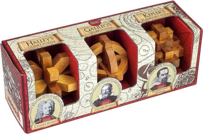 Professor Puzzle Great Minds: beroemde mannen – 3-in-1 puzzelset