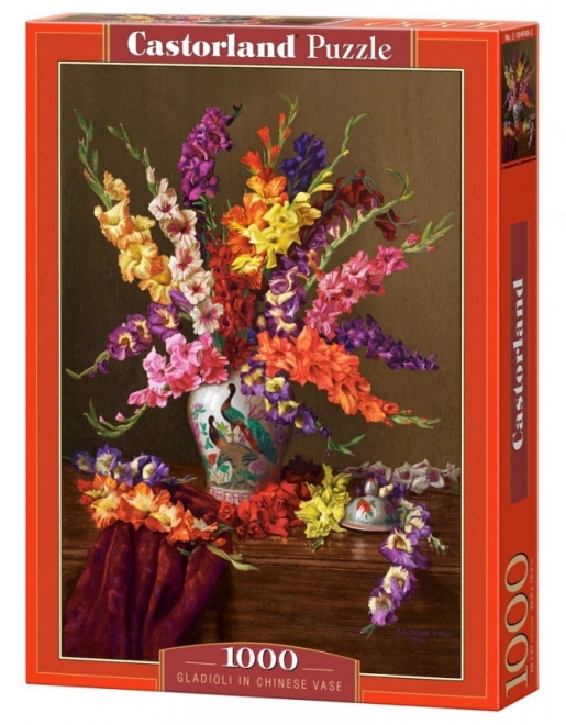 Puzzel 1000 stks Gladiolen in een Chinese vaas