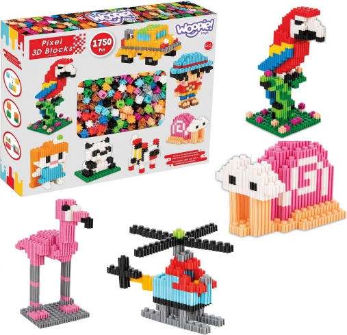 Bouwset 3D PIXEL 1750 stuks WOOPIE