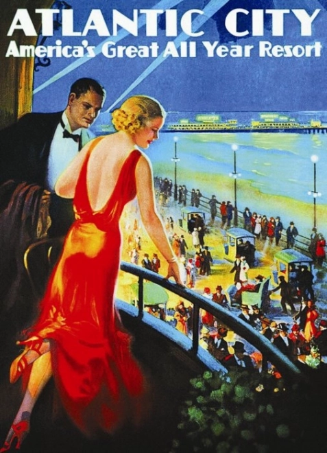 Puzzelposter Atlantic City 1000 stukjes
