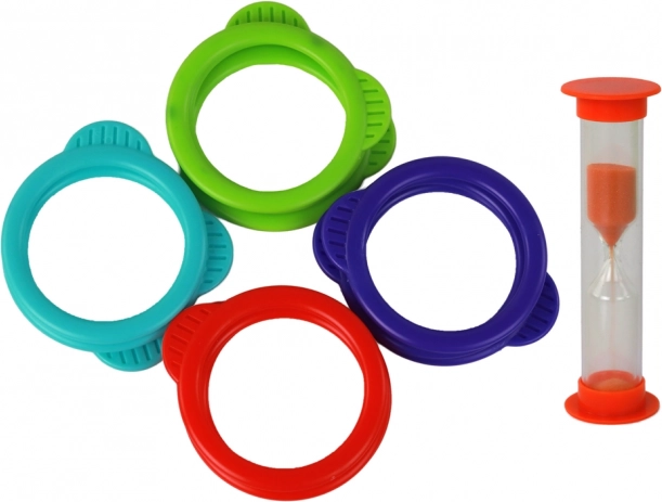 Gekleurde ringen en tijduitdaging