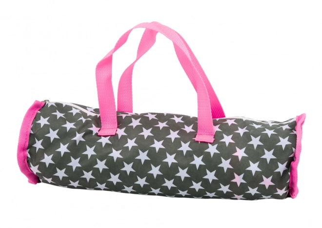 Alice Star Bed Poppenbed in grijs roze kleur