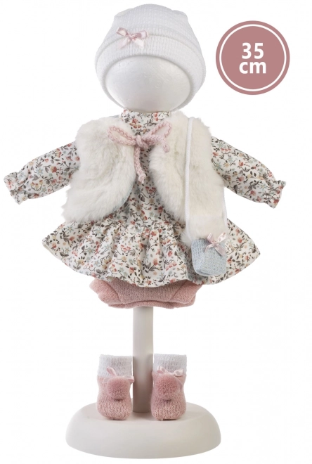 Llorens Elena realistische pop met zacht stoffen lichaam 35 cm