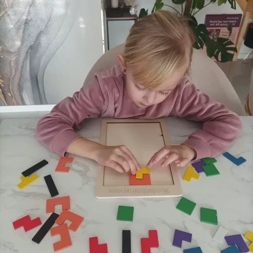 Houten puzzel/tetris Kruzzel 22667