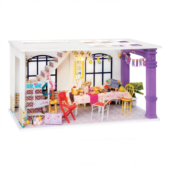 Miniatuur huisje Party Eetkamer van Rolife