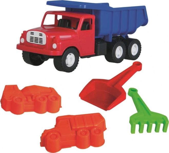 DINO Tatra 148 koppeling blauw-rood, zand set 5 stuks