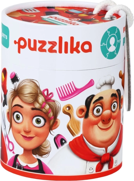 Puzzlika Beroepen 2 – educatieve ronde puzzels, 21 stukjes