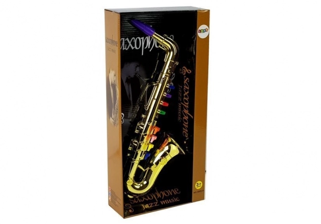 Saxofoon instrument in gouden kleur
