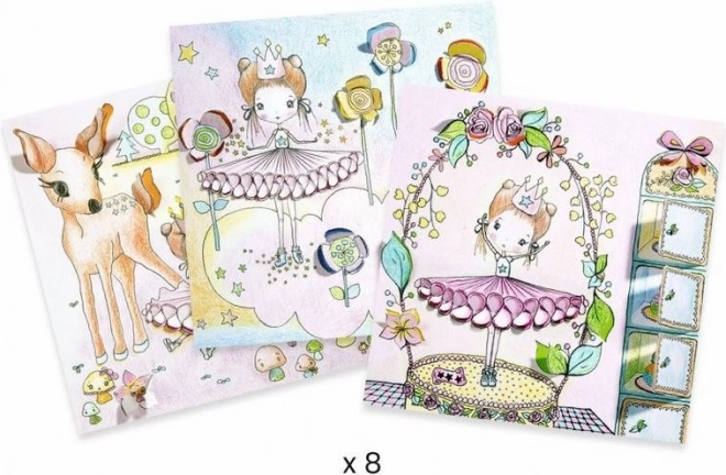 DJECO Ontdek kleurplaten Prinses Pupi