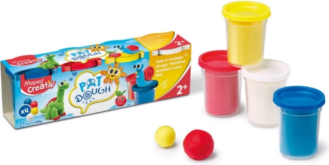 Modelleerklei MAPED CREATIV 4×114 g – basiskleuren