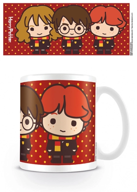 mok Harry Potter - Harry, Hermelien en Ron Chibi