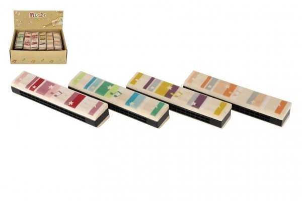 Houten blaasmondharmonica voor kinderen