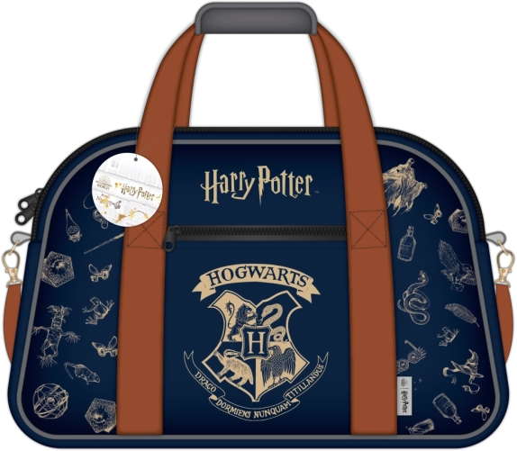 Harry Potter sporttas navy & gold