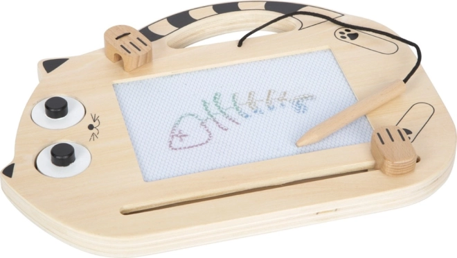 Magnetisch tekenbord in de vorm van een kat