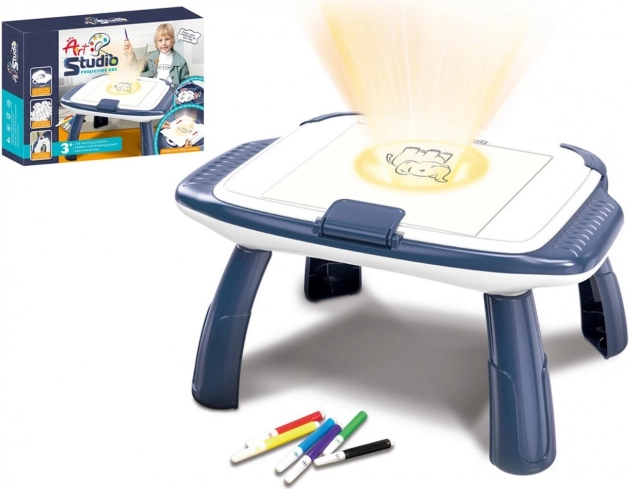 Tafel om te tekenen met projector voor kinderen
