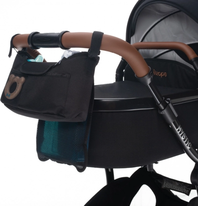 Organizer voor kinderwagen Plus, Zwart