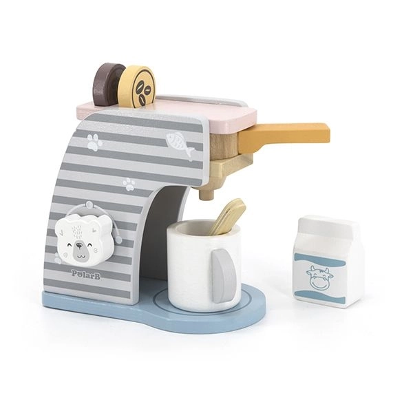 Houten koffiemachine voor kinderen