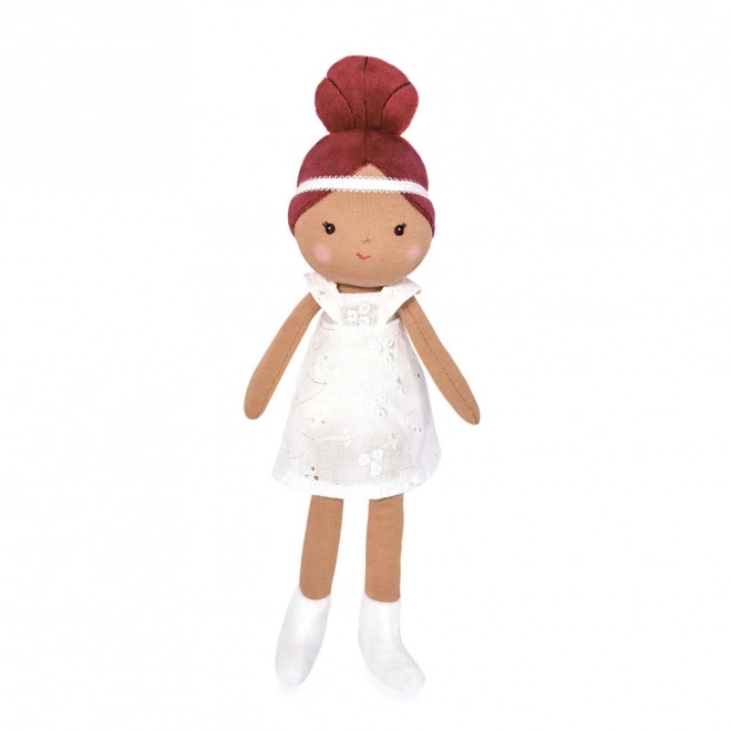 Stoffen pop Doudou Jolijou Mae 25 cm wit