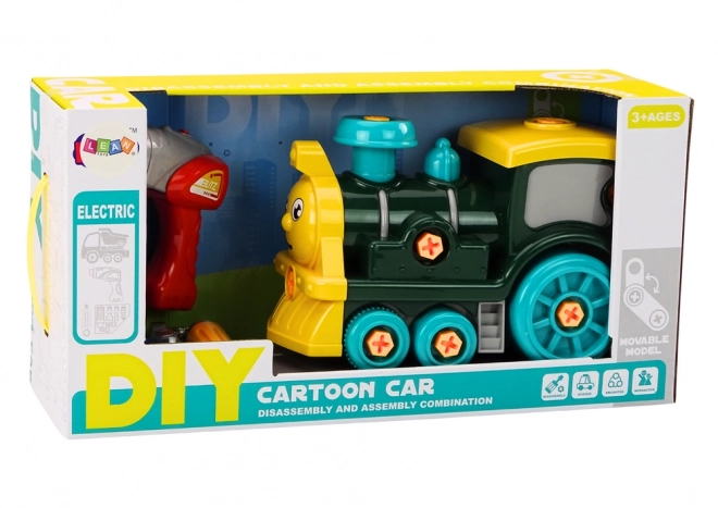 Doe-het-zelf schroeflocomotief groen