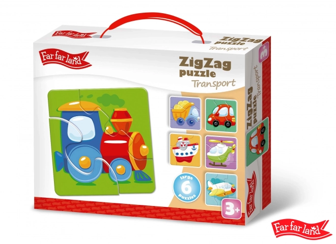 Far Far Land Puzzel ZigZag rechts 6 afbeeldingen