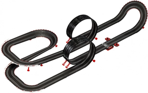 Adrenalinebaan van 8,9 m met loopings en verticale wand