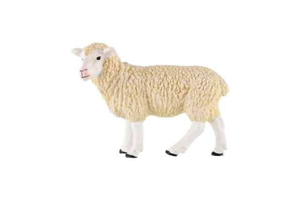 Kunststof figuurtje huiselijke schaap 8cm