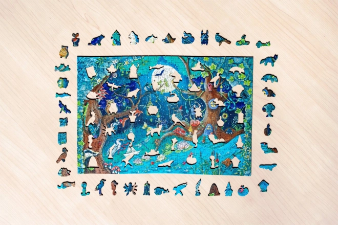 Houten puzzel magisch bos 500 stukjes