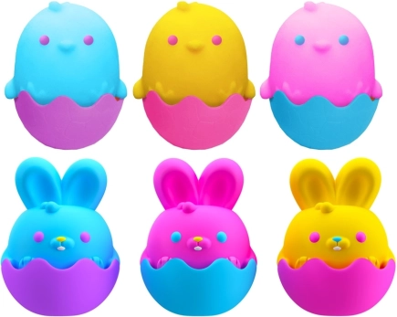 Siliconen paasspeeltjes Chicka DeeDoos en Hoppity Doos