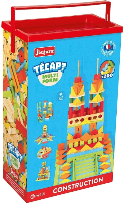 Jeujura houten bouwset Técap Multiform 200 stukjes