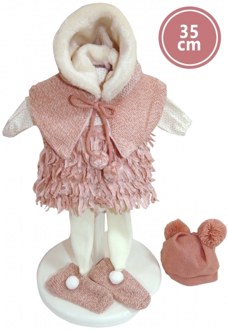 Llorens Elena realistische pop met zacht stoffen lichaam 35 cm