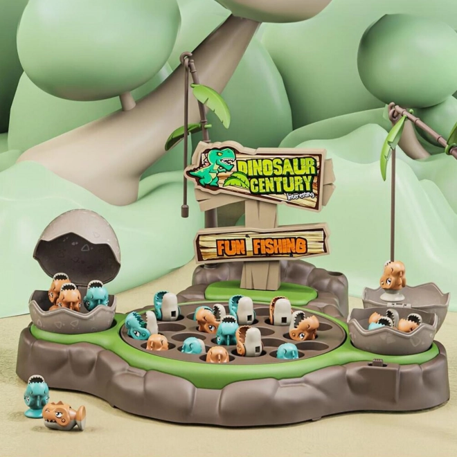 Woopie spel vissen dinosaurus