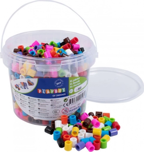PLAYBOX Strijkkralen XL in emmer 950 stuks