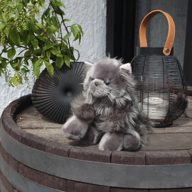 Rappa Pluche Britse kat zittend 30 cm ECO-VRIENDELIJK