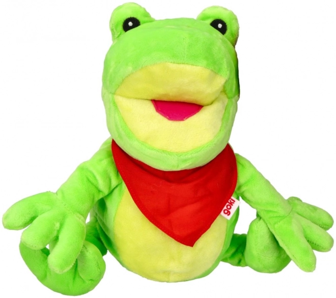 Pluche handpop Kikvors
