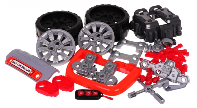 DIY Motor Meester - set voor kleine techniekers oranje
