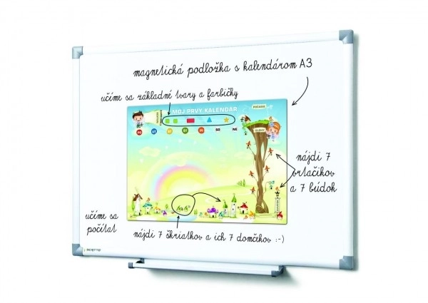 Magnetische kalender voor kinderen - Kleuterschool