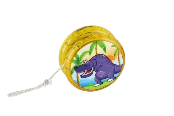 Jojo dinosaurussen lichtgevende kunststof 6cm op batterijen mix van soorten 12 stuks in doos