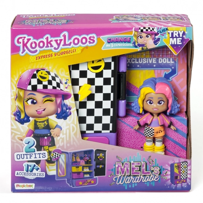 KookyLoos Mel speelset - kledingkast voor poppen