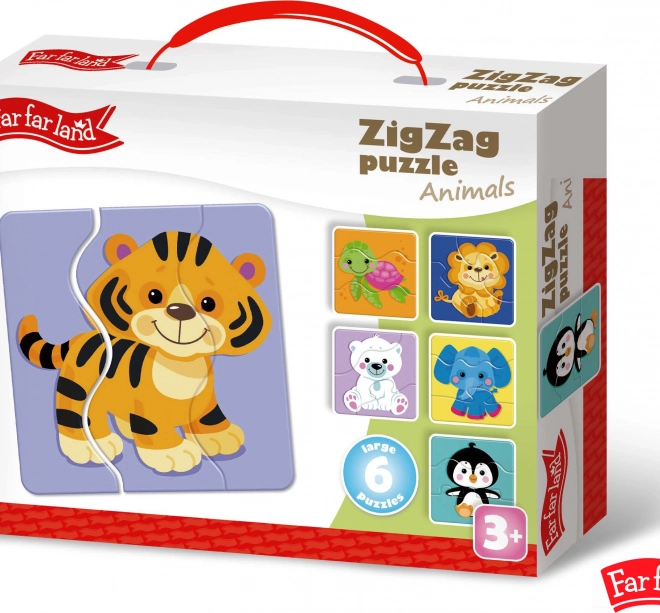Puzzel ZigZag Dieren Far Far Land 6 Afbeeldingen