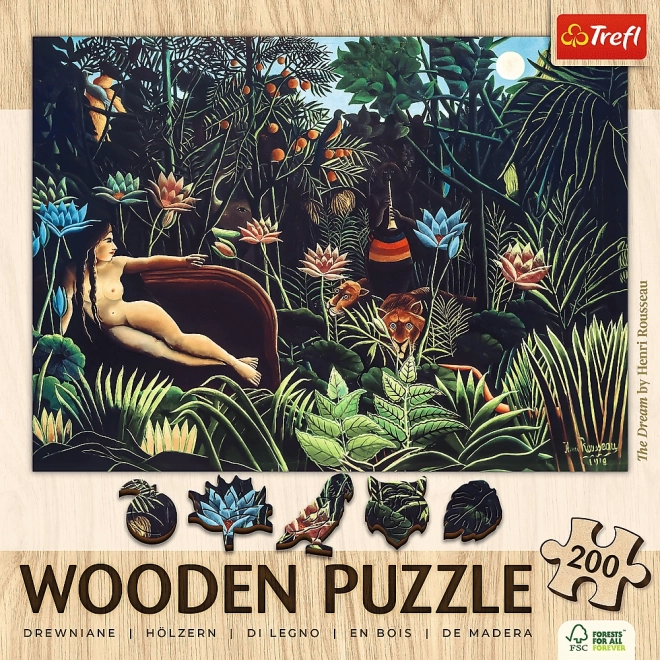 Houten Puzzel Kunst: Henri Rousseau - Droom 200 Stukken