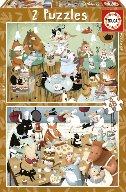 Educa Puzzel Bosverhalen 2x48 stukjes