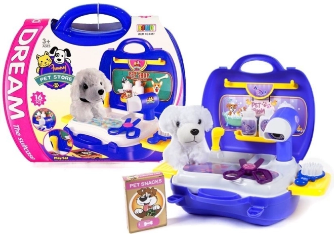 Kinder Set Honden Salon in Koffertje