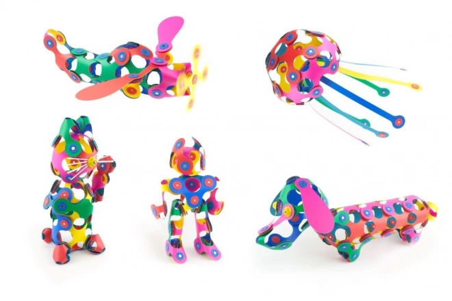 Magnetische blokken Clixo Super Rainbow, 60 stuks