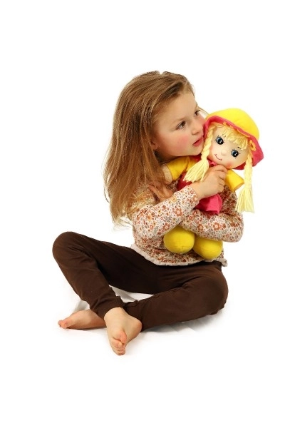 Ragdoll Bloemenmeisje stoffen pop 35cm vanaf 0 maanden