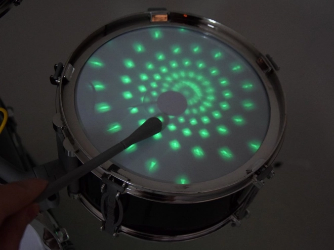 Kinder drumstel met microfoon en muziekpaneel