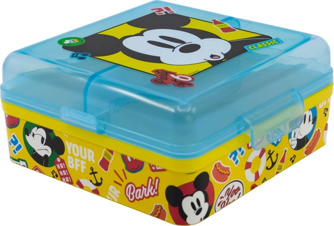 STOR Vierkante Multi Box voor lunch met Mickey Mouse