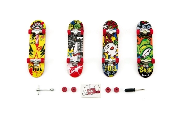 Vinger skateboard met accessoires - 10 cm
