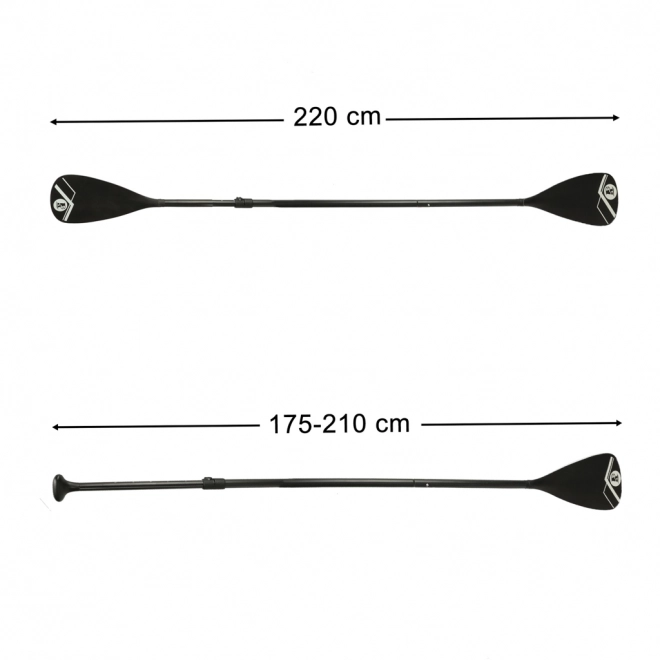 Opvouwbare aluminium kajak & SUP-peddel 2in1 verstelbaar 175 - 220 cm